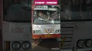 KSRTC Minnal Bus at Kozhikode KSRTC Bus Stand