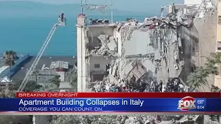 Apartment building collapses in Italy; some may be trapped