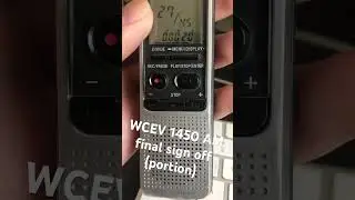WCEV 1450 AM final sign off #closedown #sign off