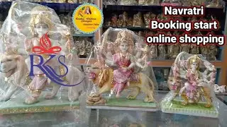 9,12,15inch Marble dust maa durga murti available only on @Radha Krishna Shringar #rks #navratri