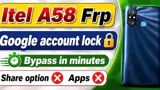 (2026 LATEST!) Itel A58 Google Lock Remove Without PC | 100% Success FRP Bypass A661W ✅