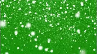 Clean Snowfall Overlay On Green Screen Background With Realistic Winter Motion Video