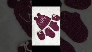 Handmade baby hat, socks & mittens soft, cozy, and perfect for newborns 🧦🧤