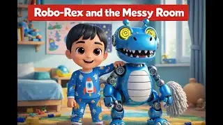 (Meet little boy with big problem😲). Robo Rex and the messy room 