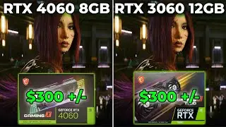 GeForce RTX 4060 8GB vs RTX 3060 12GB - Same Price, Which Is Better?