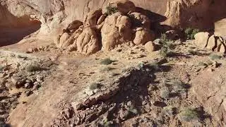 Exploring landscape near Pinto Arch while waiting for GPS receiver to find Satellites.