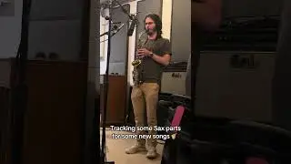Max Cannon in the studio tracking some new Sax parts 🎷 #saxophone #newmusic #musician #recording