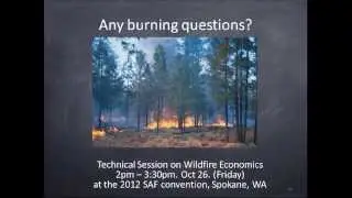 Economics of Ecological Restoration and Hazardous Fuel Reduction Treatments