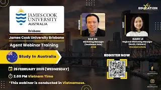 James Cook University Brisbane (JCUB) - Yes Education Agent Webinar Training