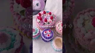 Crochet vintage cakes from Pinterest! New tutorial out now!! 🍰#howto #crochettutorial #crochetcake
