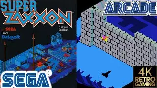 Super Zaxxon Arcade ( Sega 1982 ) 4k Gameplay