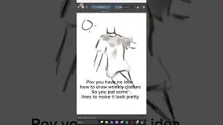 Hopefuly ill be able to finish a long video next week! #clothes #drawingprocess #drawing