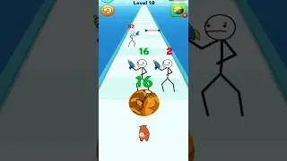 Stickman roll vs alien 👽🔫 run now gameplay 18 #shorts #stickmanroll #runnow #funnygame #gameplay