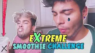 EXTREME SMOOTHIE CHALLENGE *sin ver* (Ft. Juan Pablo Jaramillo) | Sebas
