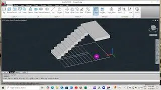 HOW TO MAKE 3D STAIRCASE IN AUTOCAD METHOD 2