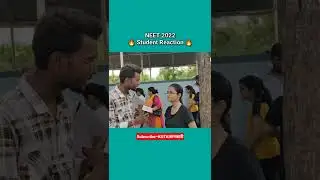 🔥 Student reaction Neet 2022 | #neet #neet2022 #neetexam #kota #shorts #exam