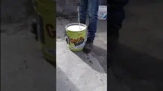 Paint the roof with Gaco coating #shorts Carpentry work