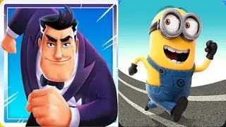 Agent Dash vs Minion Rush || Android iPad iOS Gameplay HD IP PLAYGAME