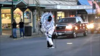 Chief Canuck celebrates THE CANUCKS GOING TO THE FINALS!