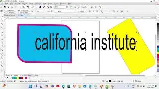 CorelDRAW m Rectangle tool and text tool complete 😊😊😊😊
