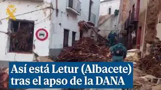 La Guardia Civil trabaja en la búsqueda de desaparecidos por la DANA en Letur (Albacete)