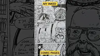 DEMONS VS GURUS! MY Inked Comic Artwork! Making 90s Comics! Inking FUN! How I make my Comics!!!