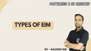 Types of EIM in Hindi// Classification of Instruments - Principles of Measurement ch-02 le-05