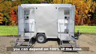 4 Station Portable Restroom Trailer Compact | Comfort Series