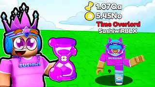 I Spent HOURS WASTING TIME To Become TIME OVERLORD In Roblox Waste Time...