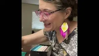 Aging and using and iridescent paper and texture via embossing folders. #cardideas #addingtexrure
