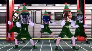 DcUo Navidad 2014 h&eacute;roes y villanos a bailar