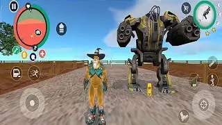Rope Hero: Vice Town | BD - 100 Ground Assault Robot Machine Drive - Android gameplay