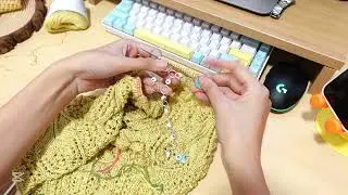 Knitting accessories || Chain row counter - C&aacute;ch sử dụng D&acirc;y đếm d&ograve;ng