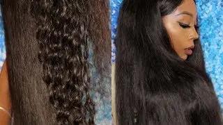 STRAIGHTENING MY KINKISTRY CURLS + 2 YEAR YOUTUBEVERSARY CHIT CHAT || RhythmNBeauty