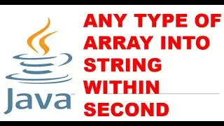 Arrays to string #array  #java #string #intellij #anicod