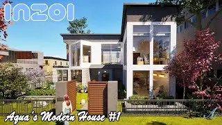 inZOI - Petite Modern House w/ tutorial (Aqua's Modern House #1)