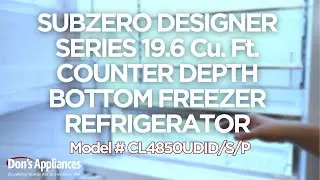 SubZero 19.6 Cu. Ft. Counter Depth Bottom Freezer Refrigerator (Model # CL4850UDID/S/P)