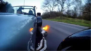 Caterham 7 Popping Flames