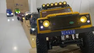 RC Land Rover Defender Off-Road Challenge | Mini 4x4 Climb Test with LED Lights 🚙