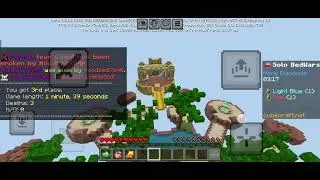  bedwar playing in cubecraft and win match PvP 