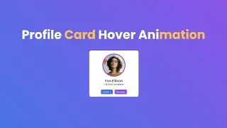 Profile Card Hover Effect