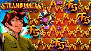 I GOT A HUGE WIN ON THIS NEW SLOT! (STEAMRUNNERS)