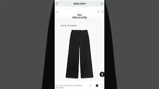 Zara WIDE-LEG DARTED TROUSERS 
