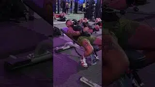 Cuffed Y raise - low incline bench