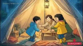 A Rainy Night Camping Story | Cozy Family & Forest Ambience