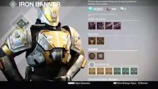 Destiny - Iron banner new weapons and bountys!