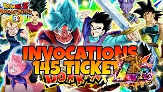 INVOCATIONS 145 TICKETS AVEC LR !! 🇫🇷 DBZ DOKKAN BATTLE GLO