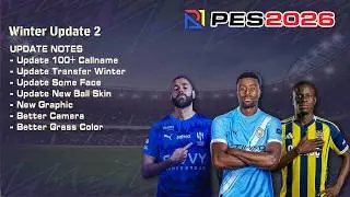 PES 2026 PS2 End Winter Transfer Update aethersx2 nethersx2