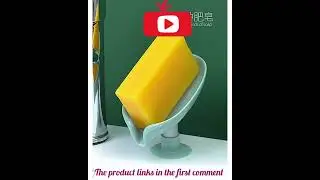 Cup Soap dish For bathroom Shower Portable Leaf Soap Holder Plastic Sponge Tray For Kitchen Bathroo