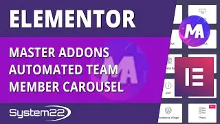 Elementor Master Addons Automated Team Member Carousel 👍